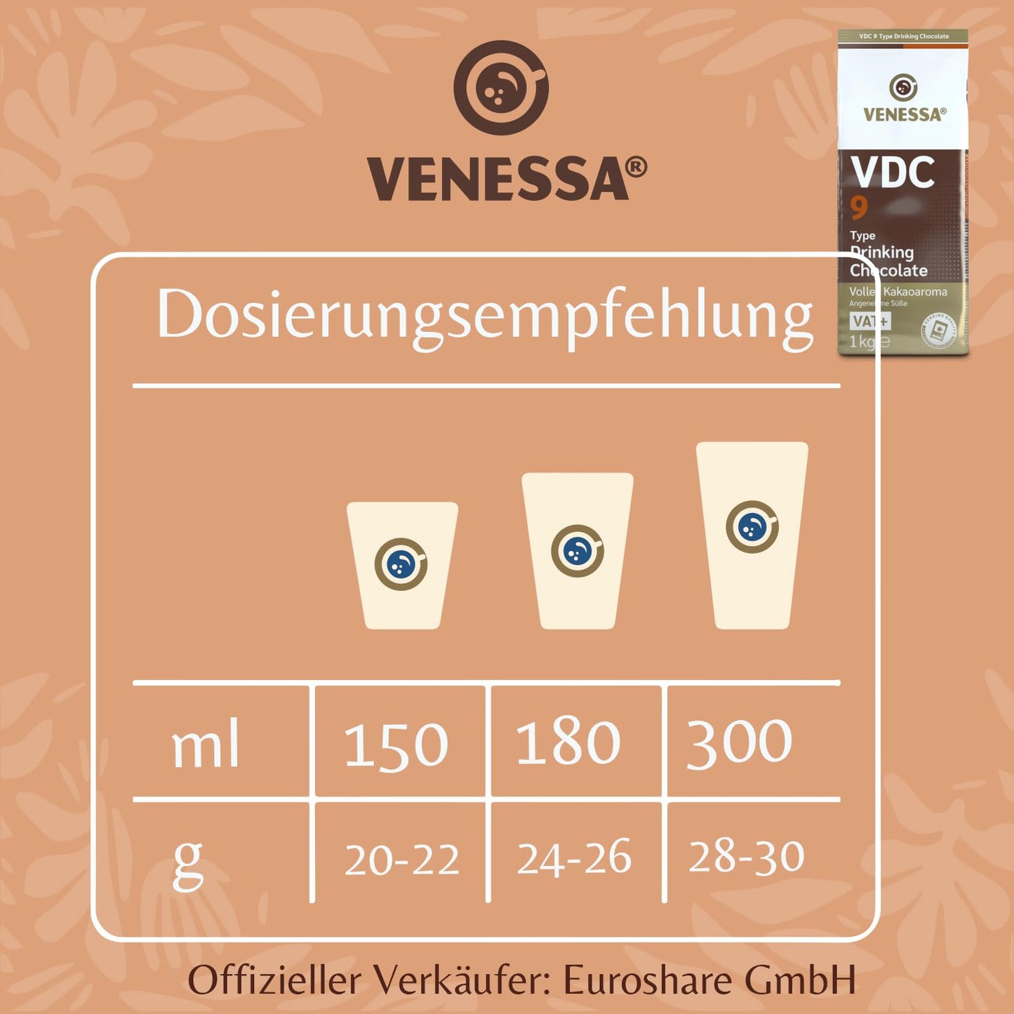 VENESSA Trinkschokolade VDC9 (10 x 1kg)