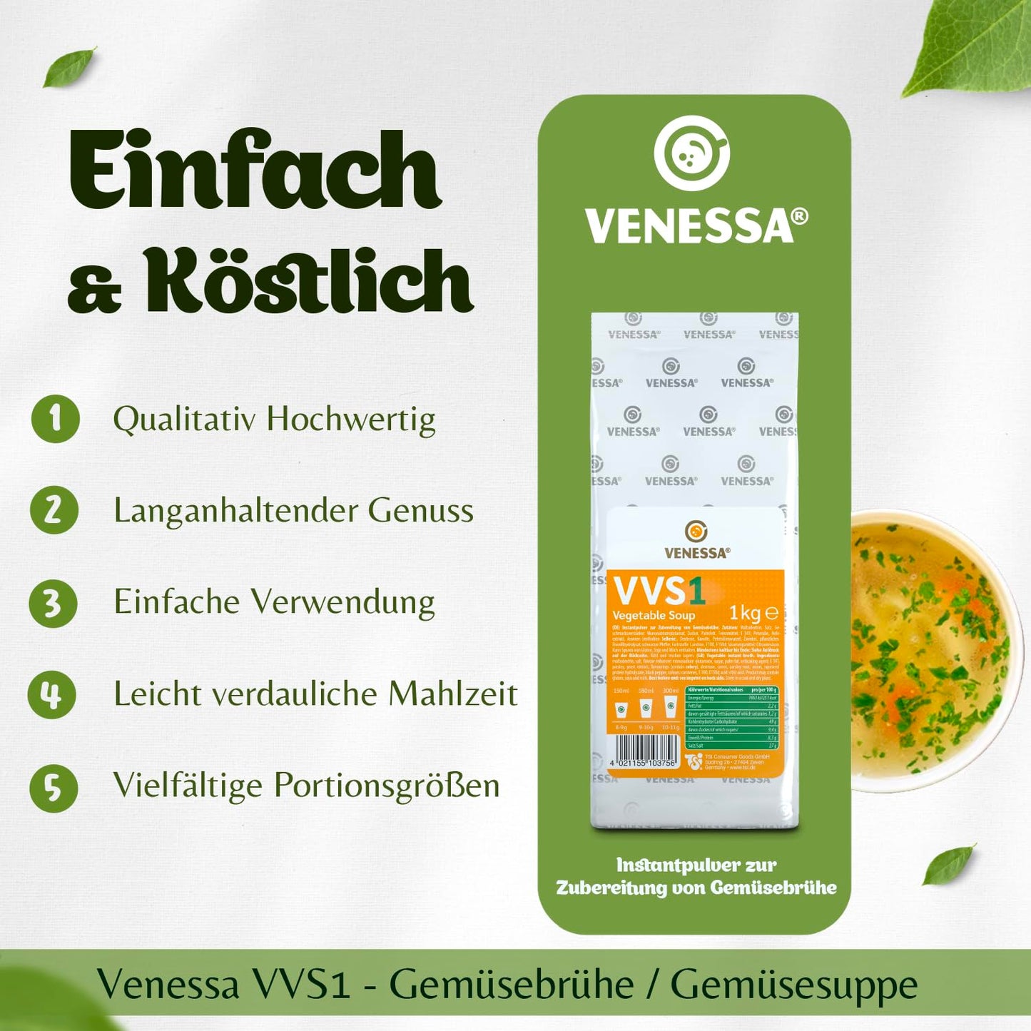 VENESSA Vegetable Soup VVS1 1kg