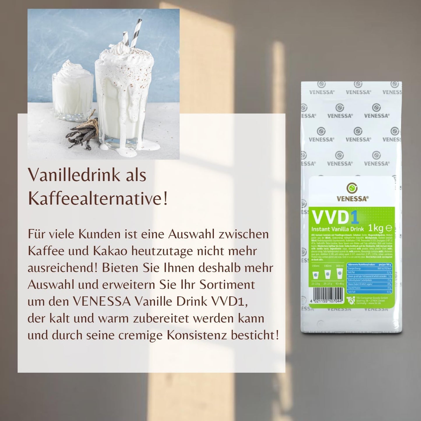 VENESSA Vanilla Drink VVD1 1kg