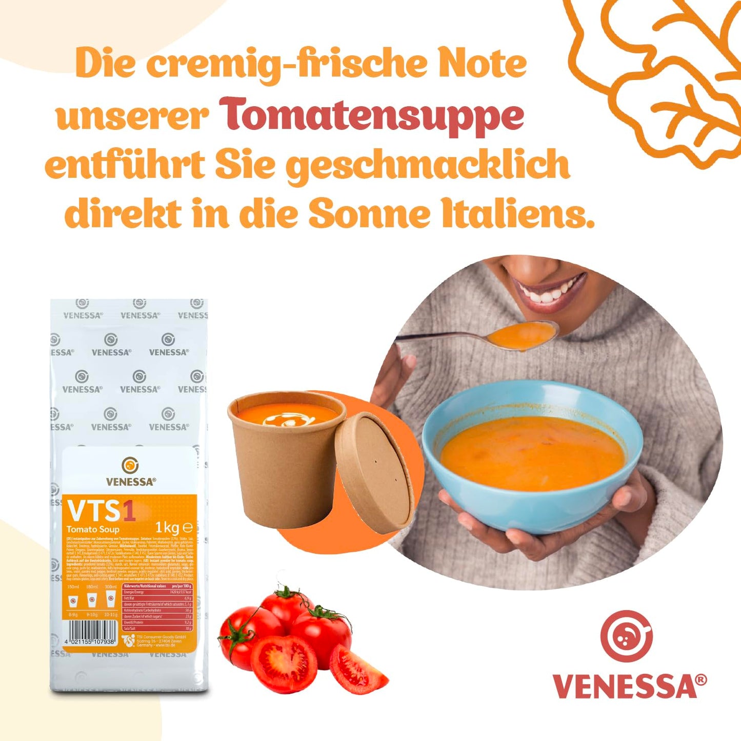 VENESSA Tomato Soup VTS1 (10 x 1kg)