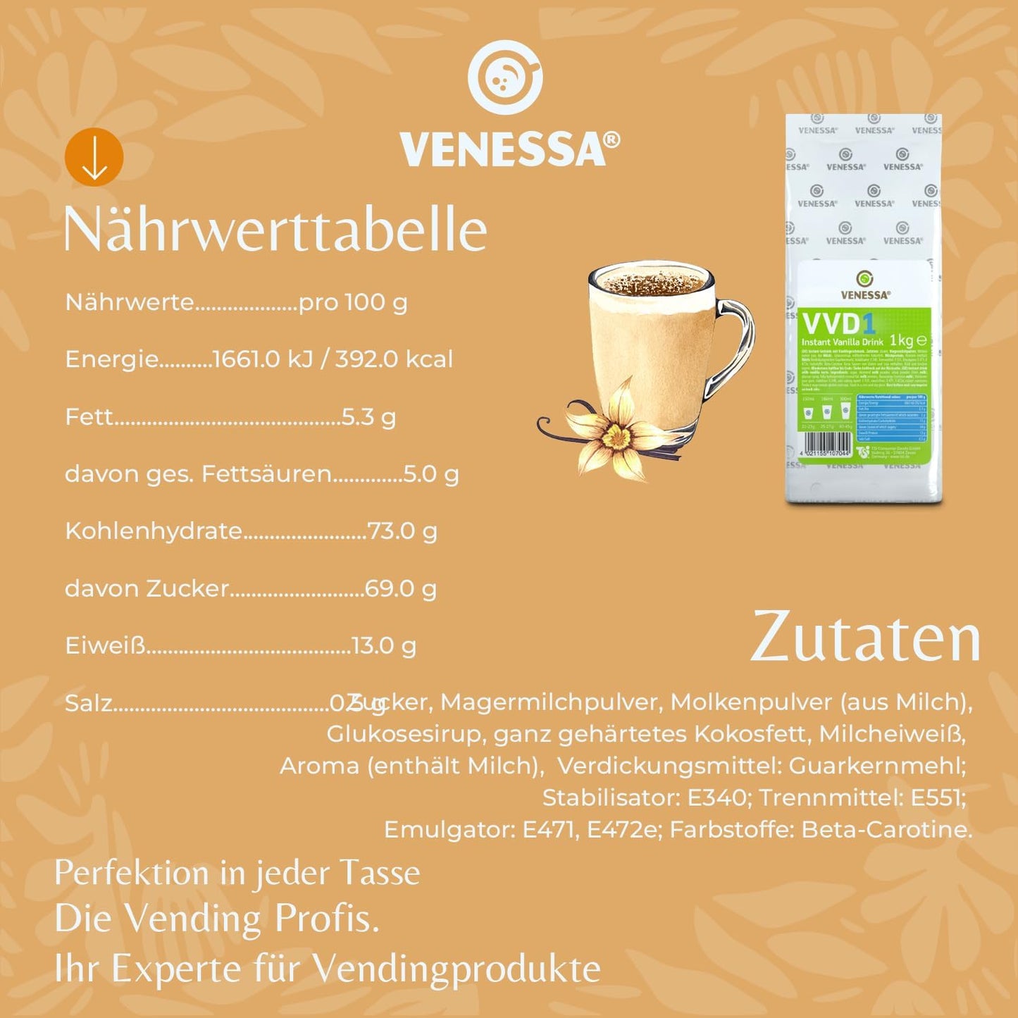 VENESSA Vanilla Drink VVD1 1kg
