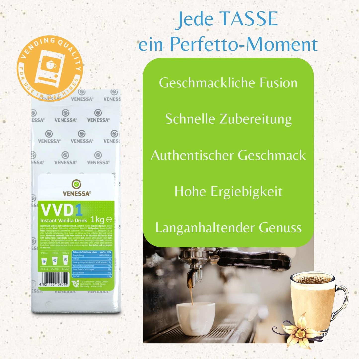VENESSA Vanilla Drink VVD1 1kg