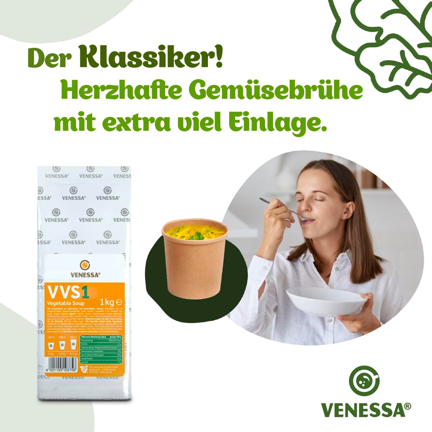 VENESSA Vegetable Soup VVS1 1kg