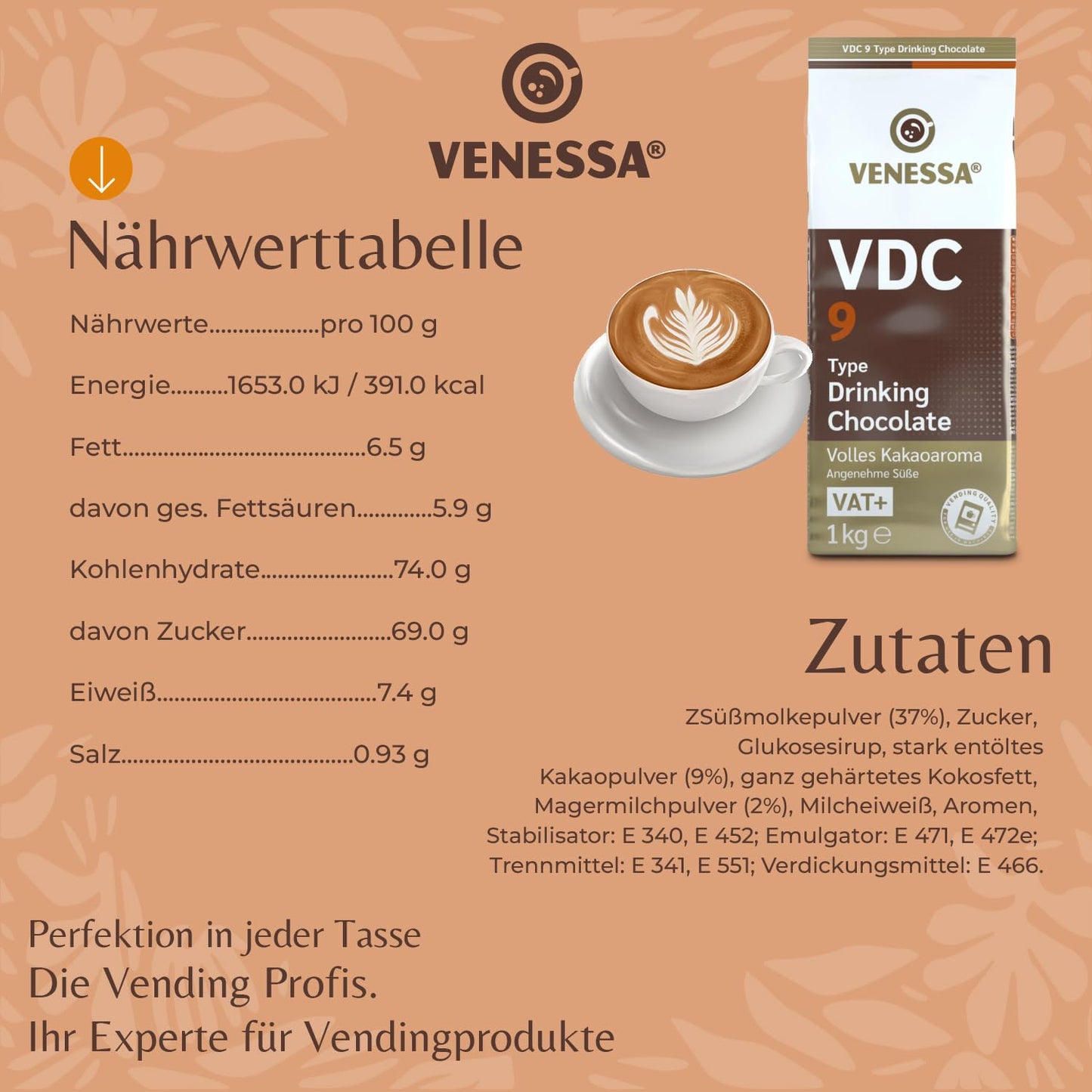 VENESSA Trinkschokolade VDC9 (10 x 1kg)