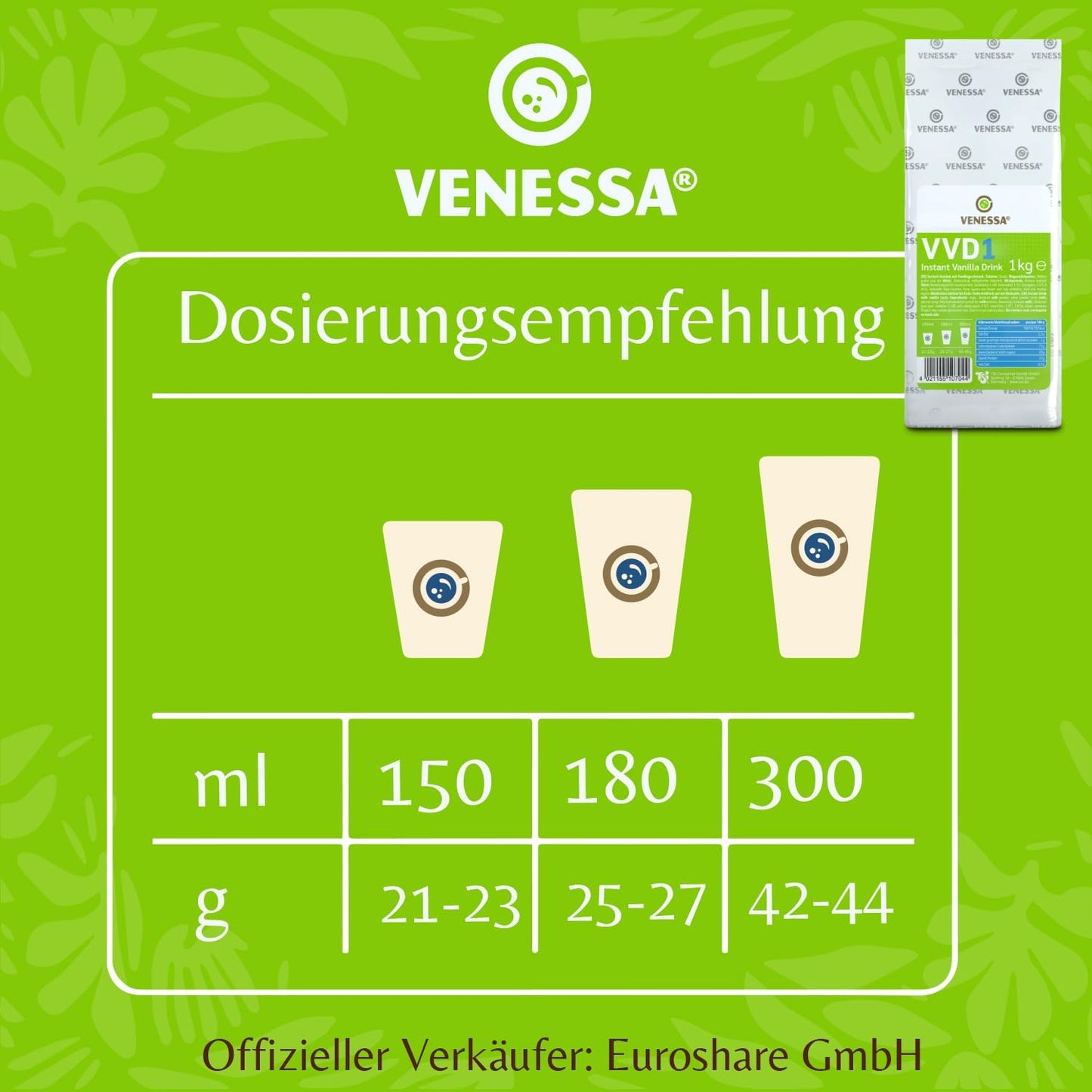 VENESSA Vanilla Drink VVD1 1kg