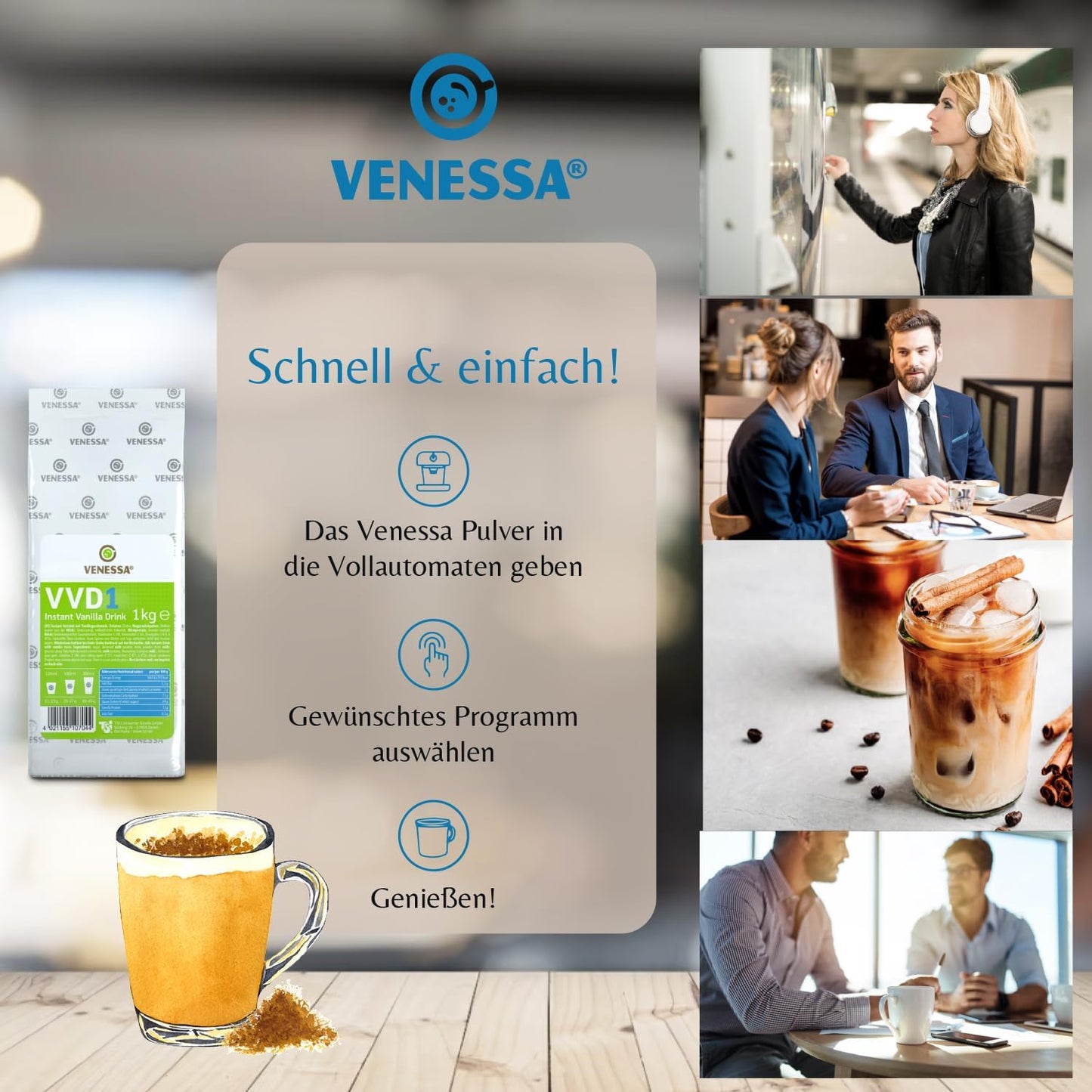 VENESSA Vanilla Drink VVD1 1kg
