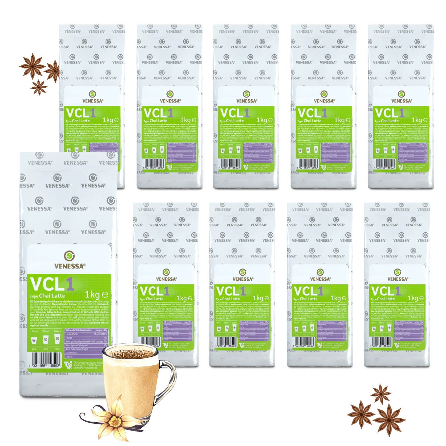 VENESSA VCL1 Chai Latte (1 x 10kg)