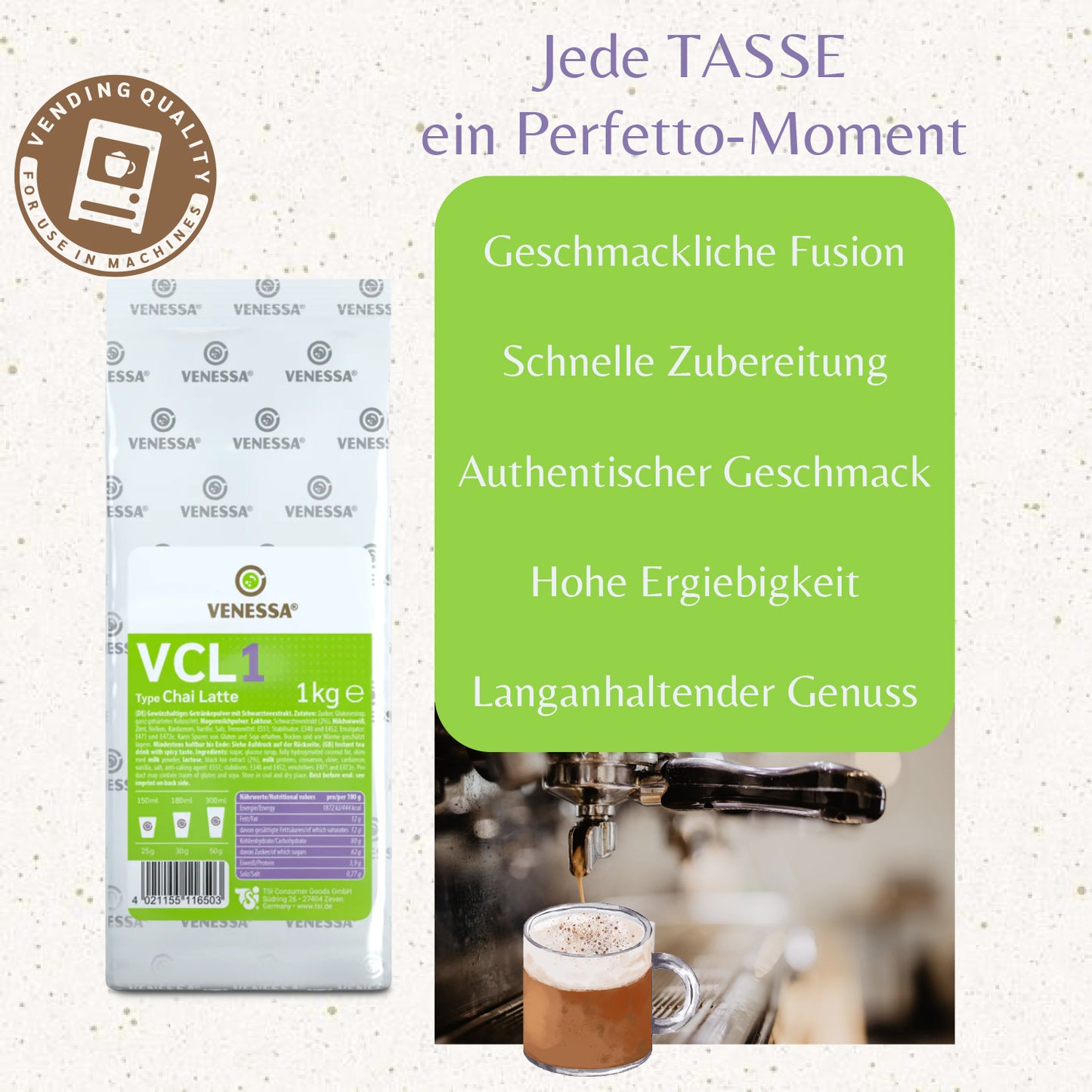 VENESSA VCL1 Chai Latte 1kg