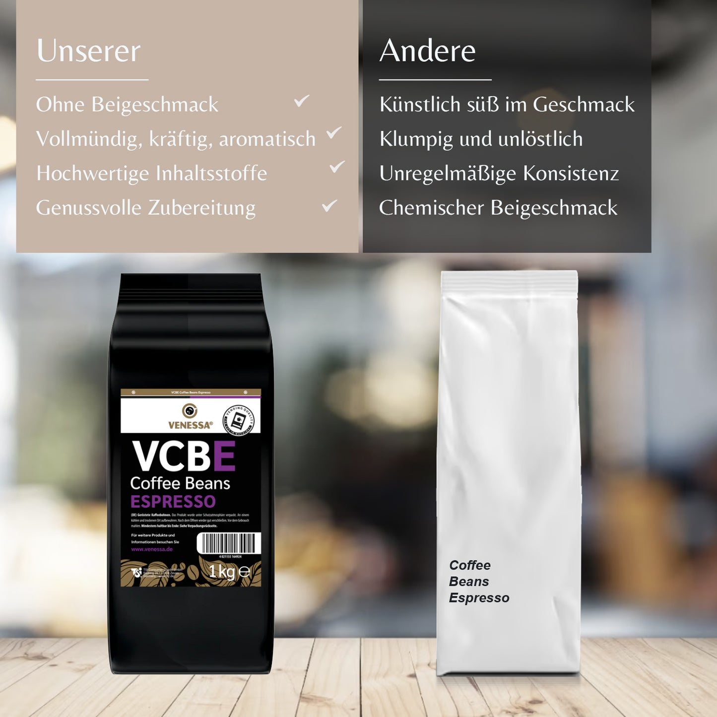 VENESSA VCBE Espressobohnen ( 8 x 1kg)