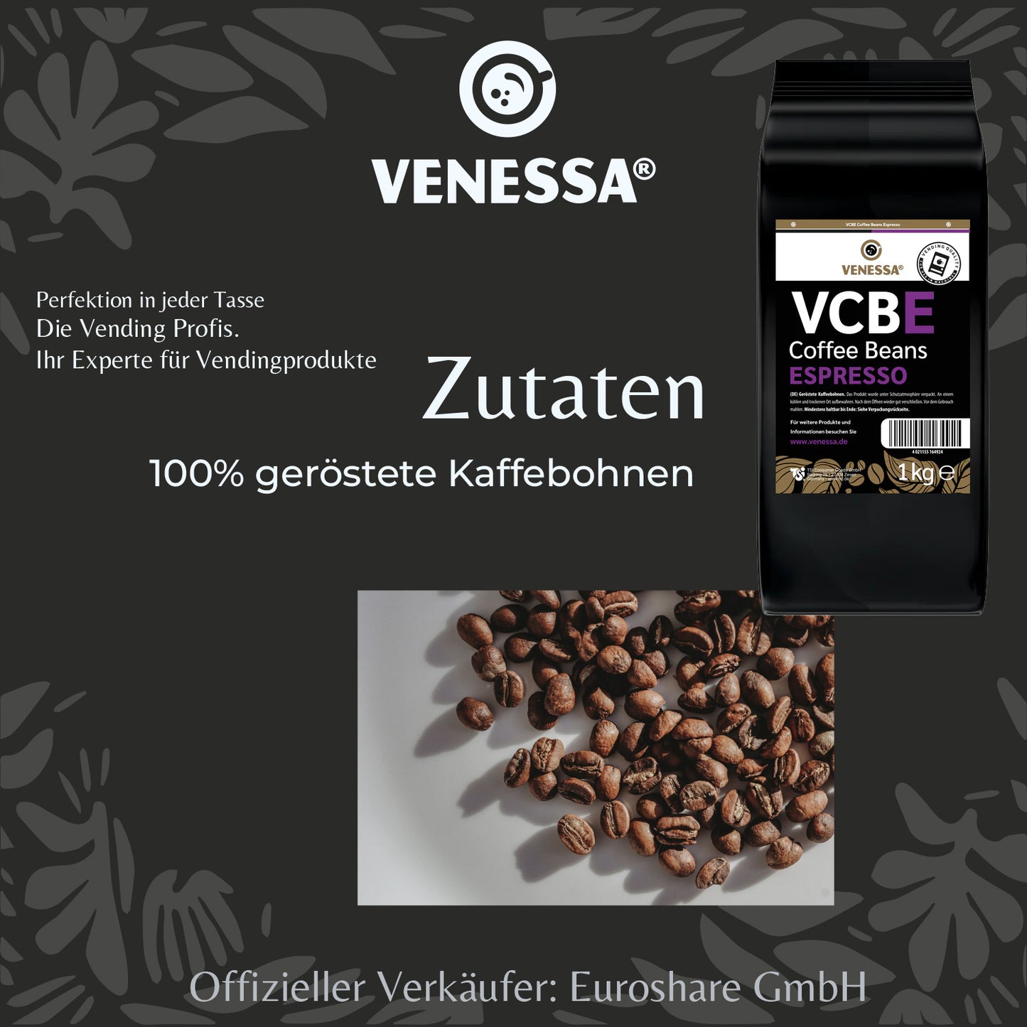 VENESSA VCBE Espressobohnen ( 8 x 1kg)