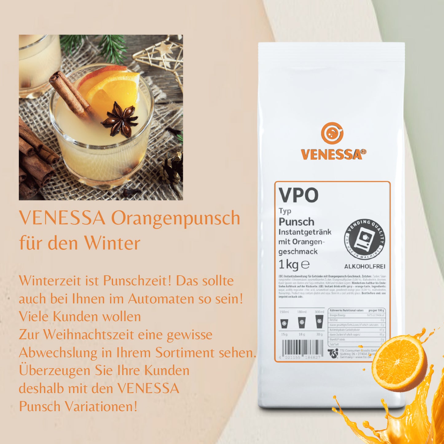 VENESSA Punsch Orange 1kg