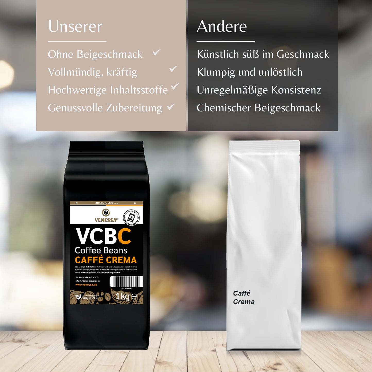 VENESSA Caffè Crema VCBC (8 x 1kg)