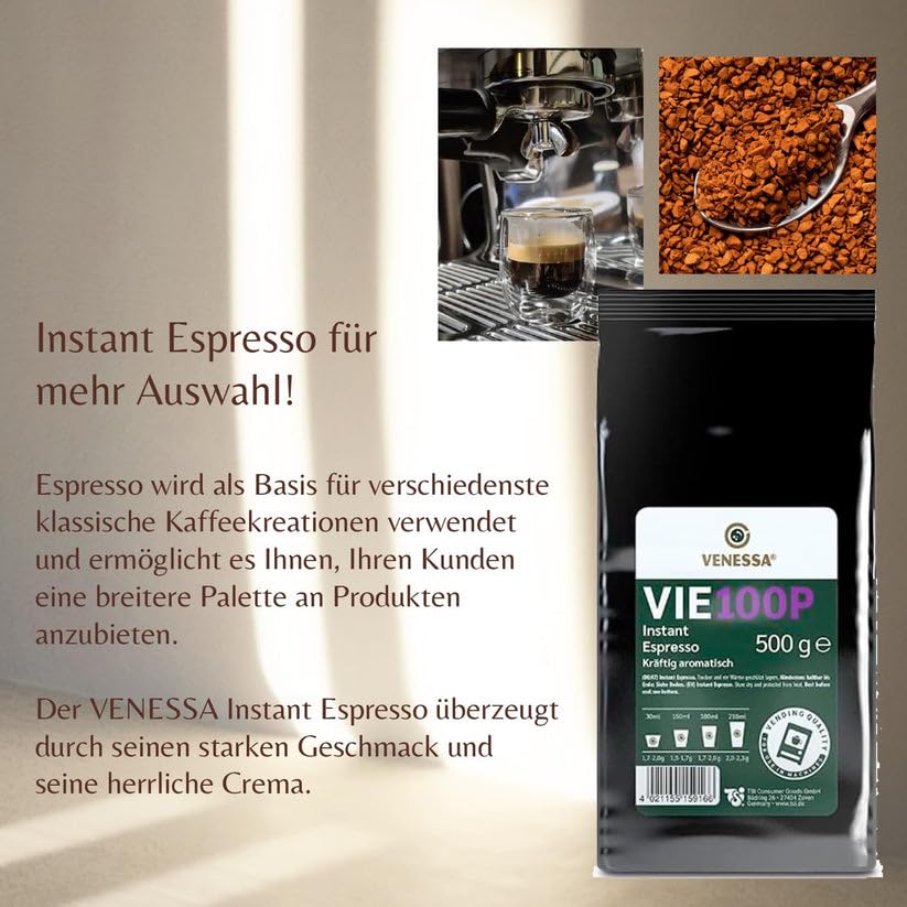 VENESSA Instant Espresso VIE 100P (10 x 500g)