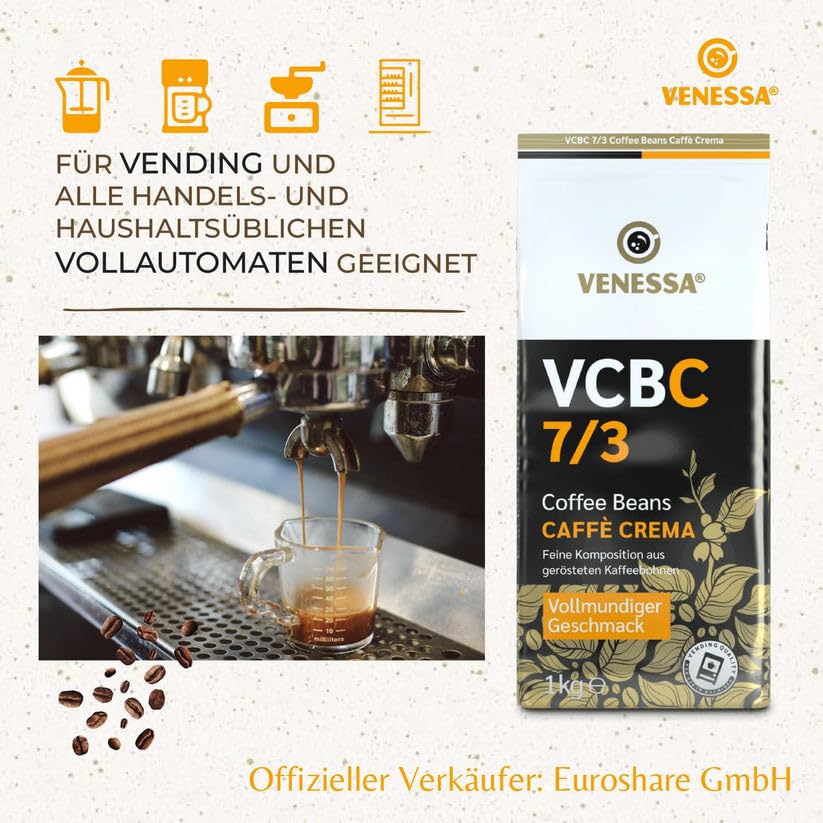 VENESSA Caffè Crema VCBC 7/3 (12 x 1kg)