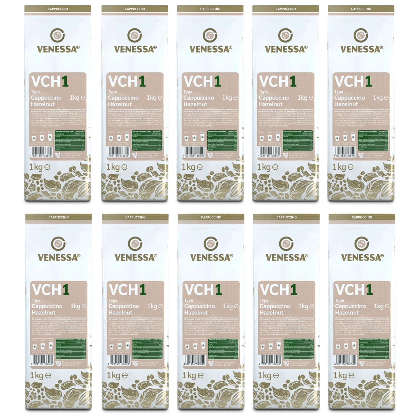 VENESSA Cappuccino Hazelnut VCH1 (10 x 1kg)