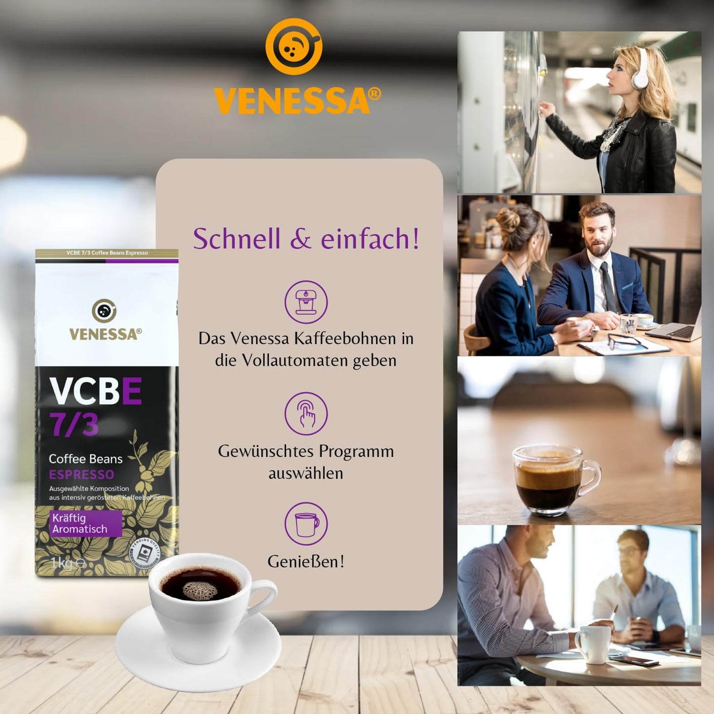 VENESSA Espresso VCBE 7/3 (12 x 1kg)