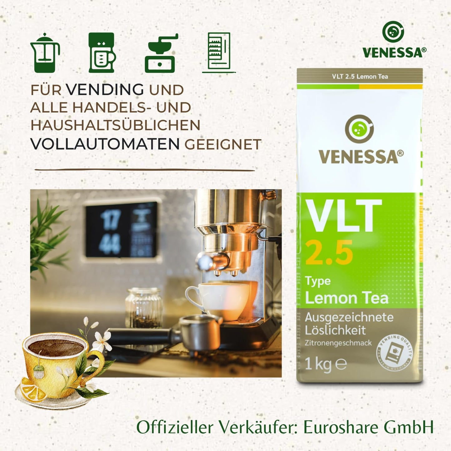 VENESSA Lemon Tea VLT 2.5 (10 x 1kg)