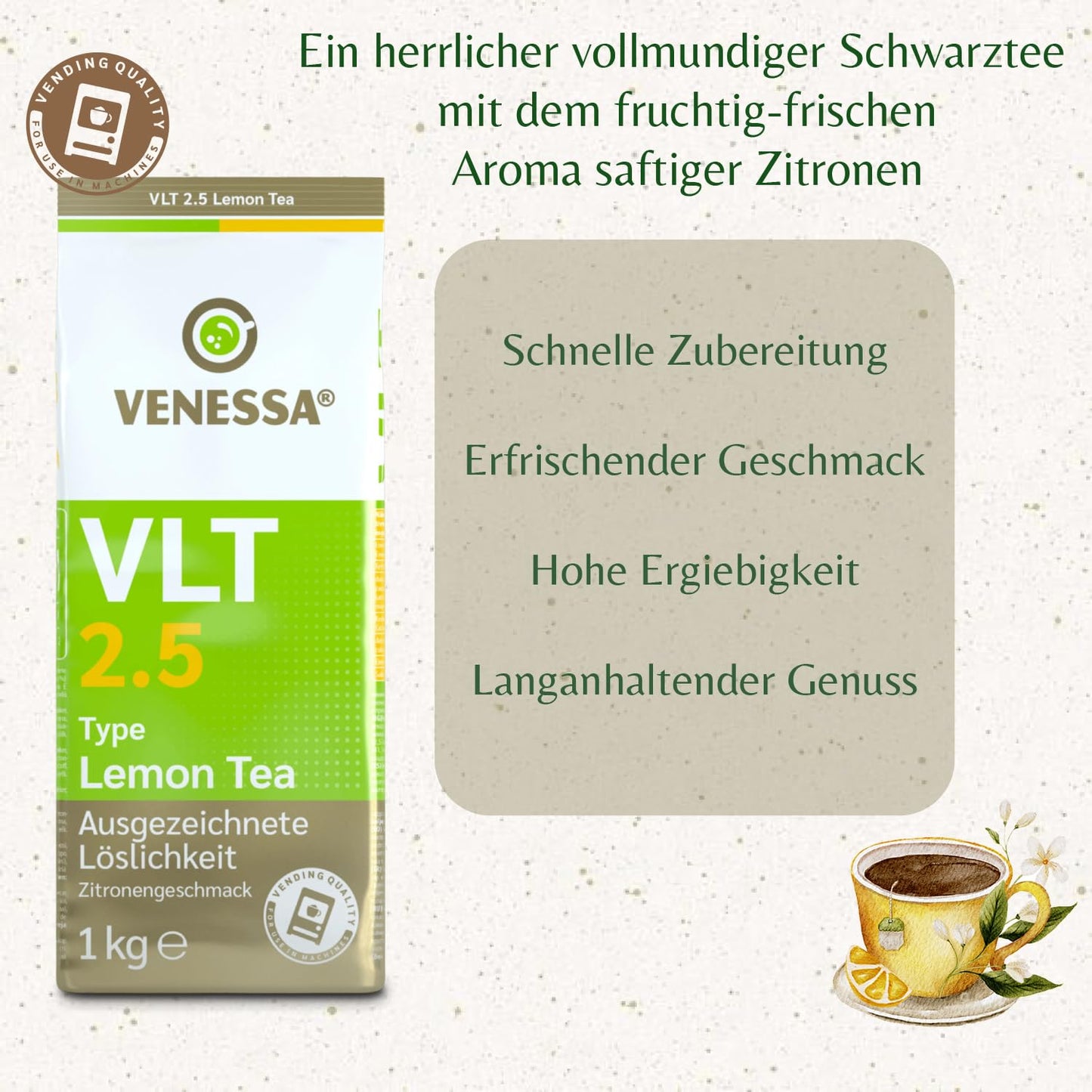 VENESSA Lemon Tea VLT 2.5 (10 x 1kg)