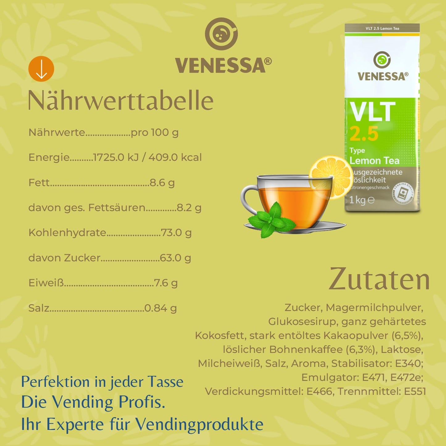 VENESSA Lemon Tea VLT 2.5 (10 x 1kg)