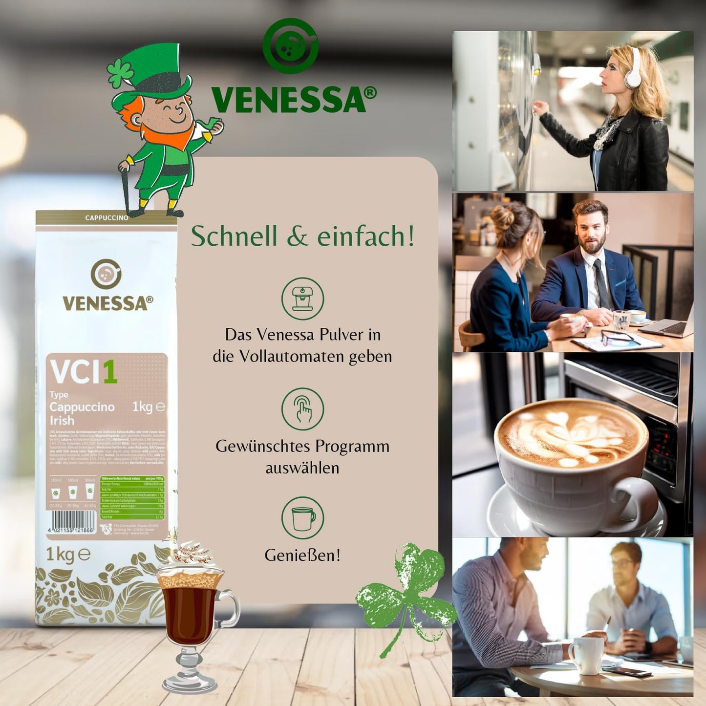 VENESSA Cappuccino Irish VCI1 (10 x 1kg)